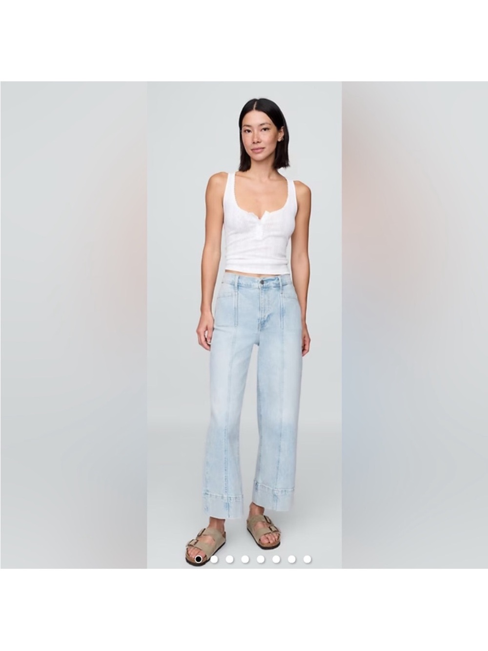GAP high rise stride Wide-Leg ankle Jeans 00R or 24